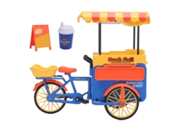 Mali brinquedo Tricicleta Fast Food 1:10 Luz Sensor e Música Brincadeira Infantil