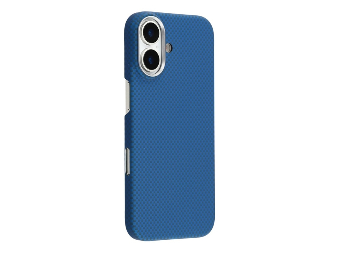 Capa Para Iphone 17 Magsafe Em Fibra De Carbono - Azul/verde