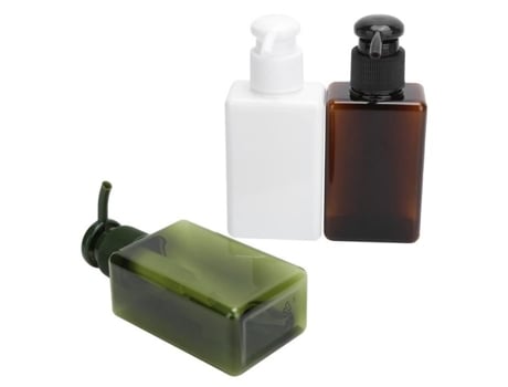Atyhao Frascos Vazios 3pcs Viagem Conjunto De 3 Frascos Vazios Tipo De Pressão Condicionador Vazio Portátil Perfume Máscara