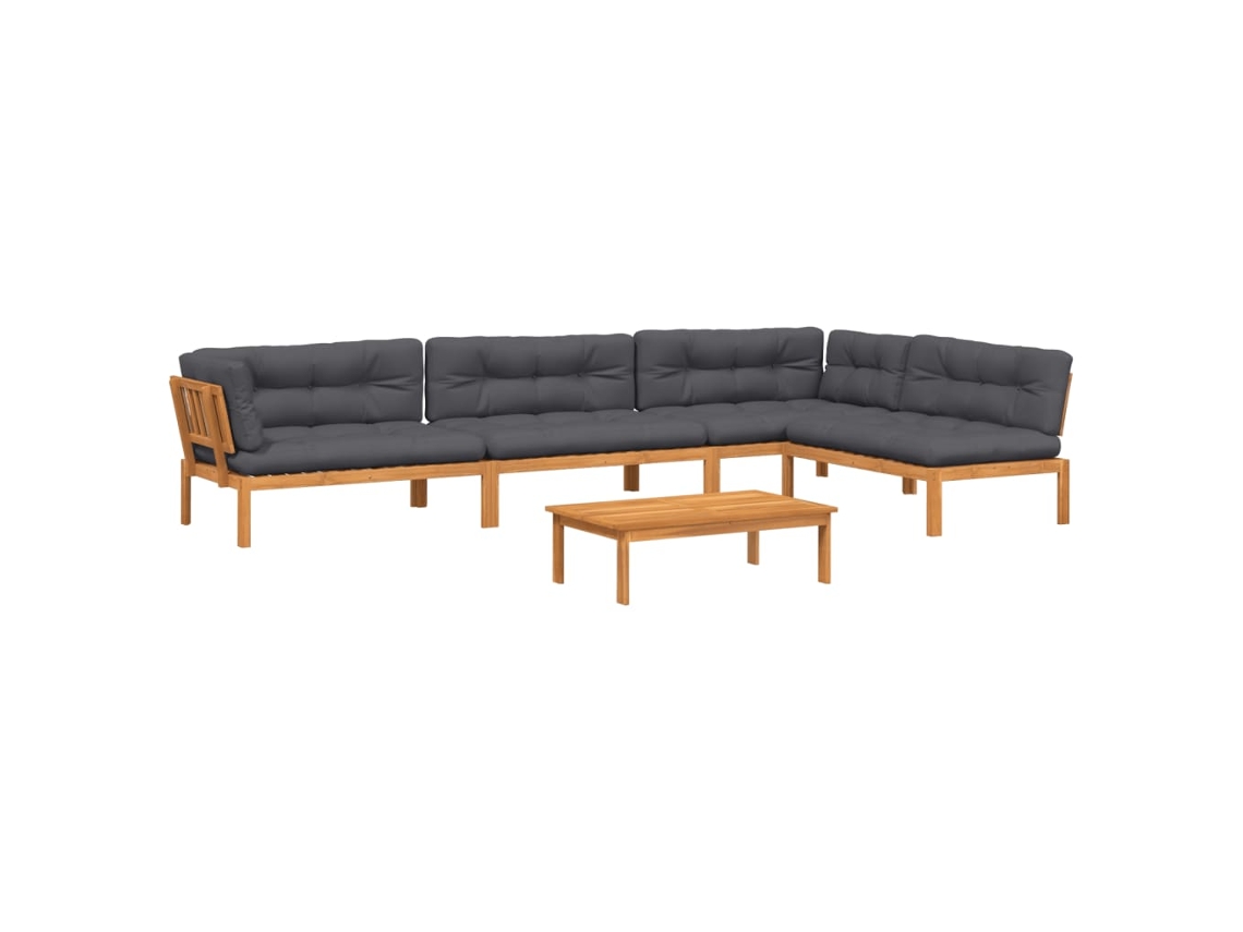 Pallet Sofa Set, Pallet Sofa Sets Vidaxl Marrom Madeira De Acácia (n/a)