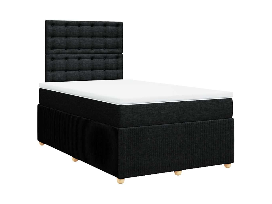 Box Spring Bed, Box Spring Beds Vidaxl Preto Tecido (120 X 200 Cm)
