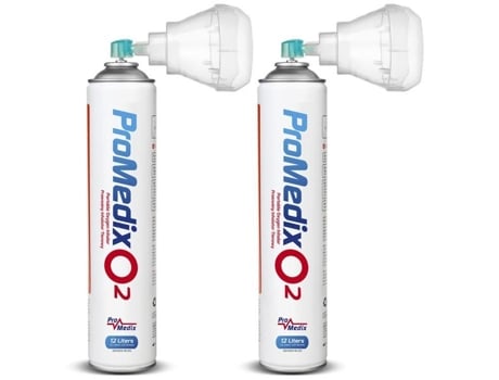 Inalador de oxigênio portátil universal Promedix 12L 99,4 PR 994 (2 unidades)