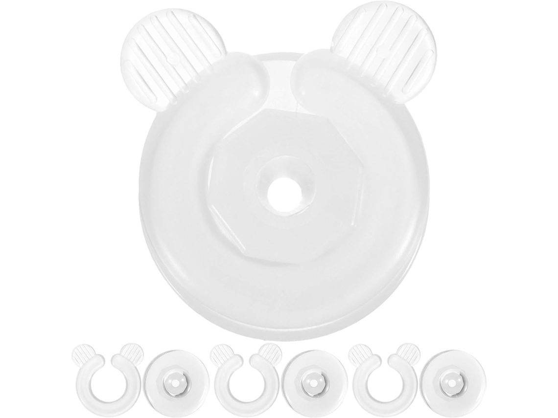 Mikikit Conjunto De 4-prendedores Ajustáveis Para Lençóis E Cobertores, Em Plástico Branco, Suporte Para Colchões