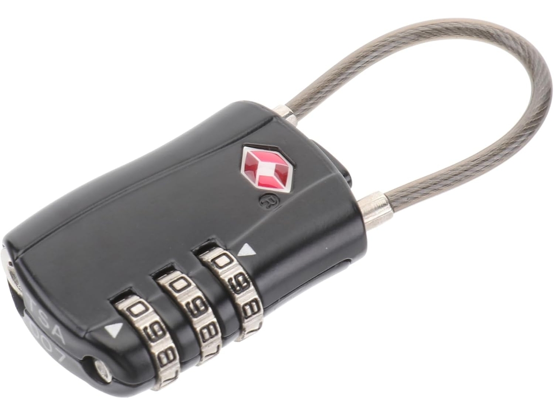 Cadeado De Cabo Com Combinação Para Uso Externo, Ideal Para Viagens, Segurança De Bagagem E Alfândeg Gokoco