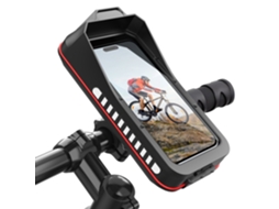 Bicicleta Suporte Telemóvel HEXINYIGJLY,quebra sol Apoiar Ecrã Tátil Impermeávelpara Smartphones 4 6.8" Preto
