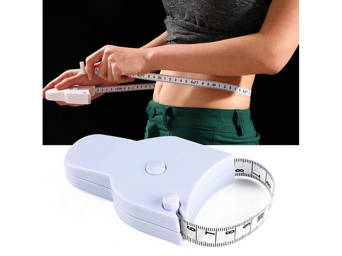 Fita Métrica Corporal, Acompanhe As Medidas Do Seu Corpo E Das Suas Roupas(branca)