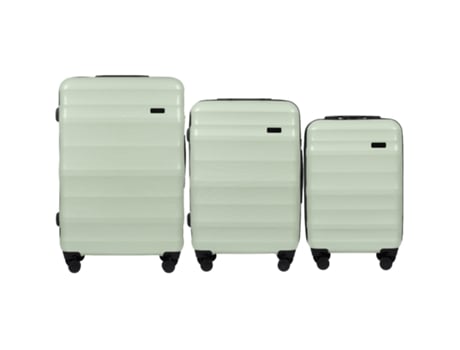 Conjunto De Bagagem Wings Vulture De 3 Peças Verde, Policarbonato