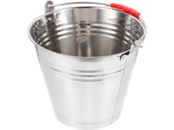 Balde De Água De Aço Inoxidável De 6 Litros Com Alça Anti-queda, Multifuncional E Resistente.