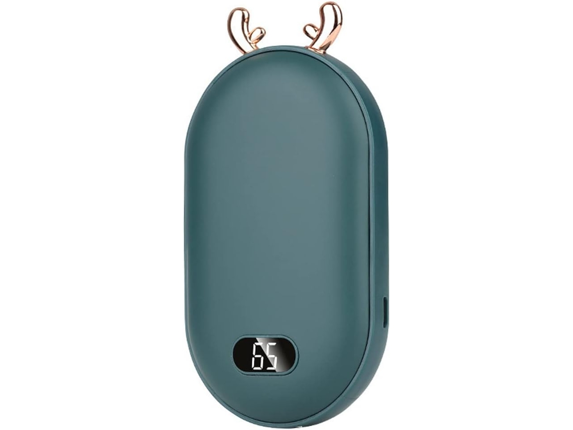 Aquecedor De Mão Recarregável, 5200mah Aquecedor Portátil Com Exibição Digital E Usb, Presente Ideal Para O Inverno Em Ambientes Fechados E Esportes A