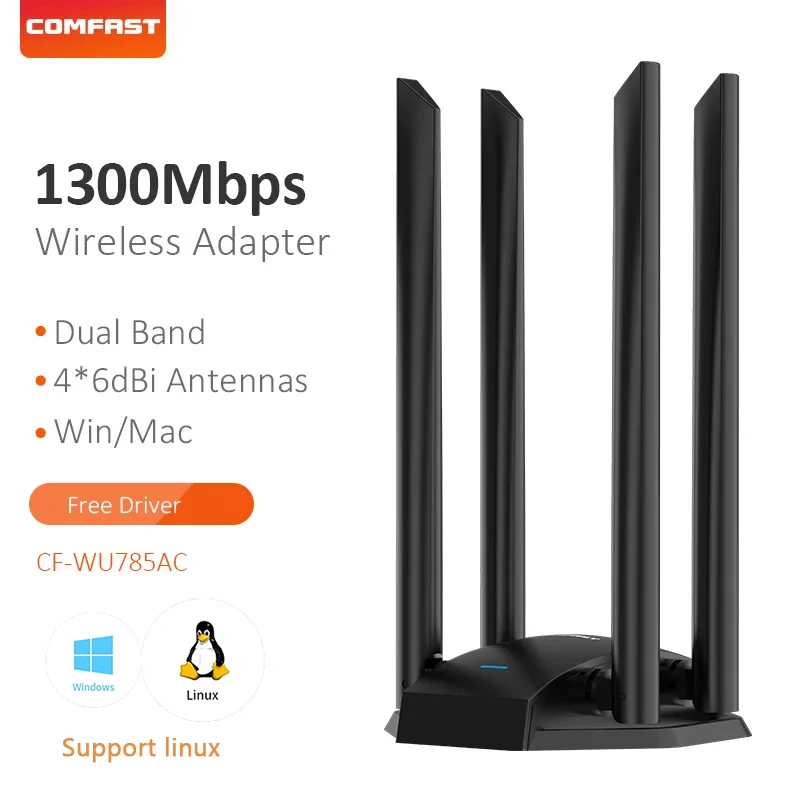 (preto) Adaptador De Rede Sem Fio Usb Wi-fi Donor