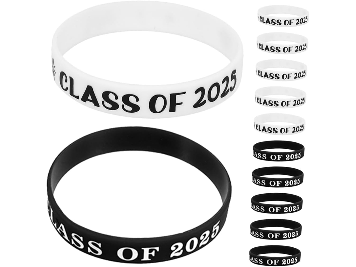 Pulseiras de silicone Uonlytech, pacote com 12 unidades para a temporada de treinos de 2025, elásticas e confortáveis.