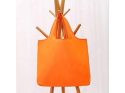 Sacola de Compras Dobrável e Reutilizável, Ecológica, Portátil, com Grande Capacidade, para Usar no Ombro Ou na Mão. Cor Laranja. GOKOCO