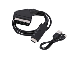 Cabo Adaptador De Baixo Consumo De Energia Com Cabo De Alimentação Usb Compatível Com Adaptador De Áudio E Vídeo Scart Plug And Play B15 Aquaforge