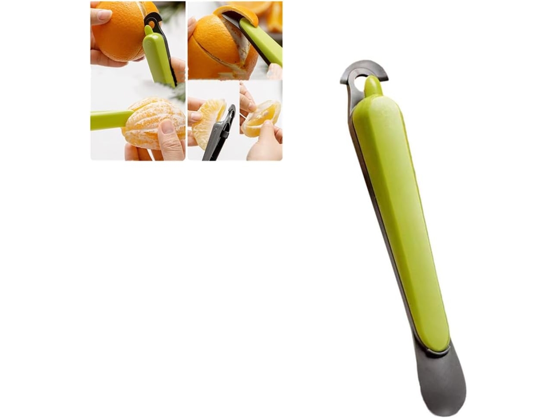 Descascador De Laranja, Ferramenta Multifuncional Para Descascar Frutas, Descascador De Cítricos Dupla Face Para Cozinha