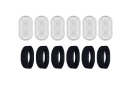MEOIRUERY 12 Filtros Para Bebedouro De Gato, Filtro De Reposição Para Água De Animais De Estimação, Incluindo 6 Filtros De Carvão Ativado E 6 Esponjas De Espuma