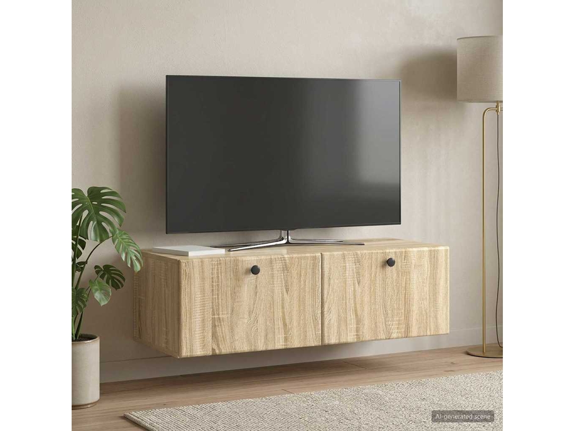 Vidaxl Gabinete De Tv De Parede 98 X 41 X 30 Cm Carvalho Sonoma