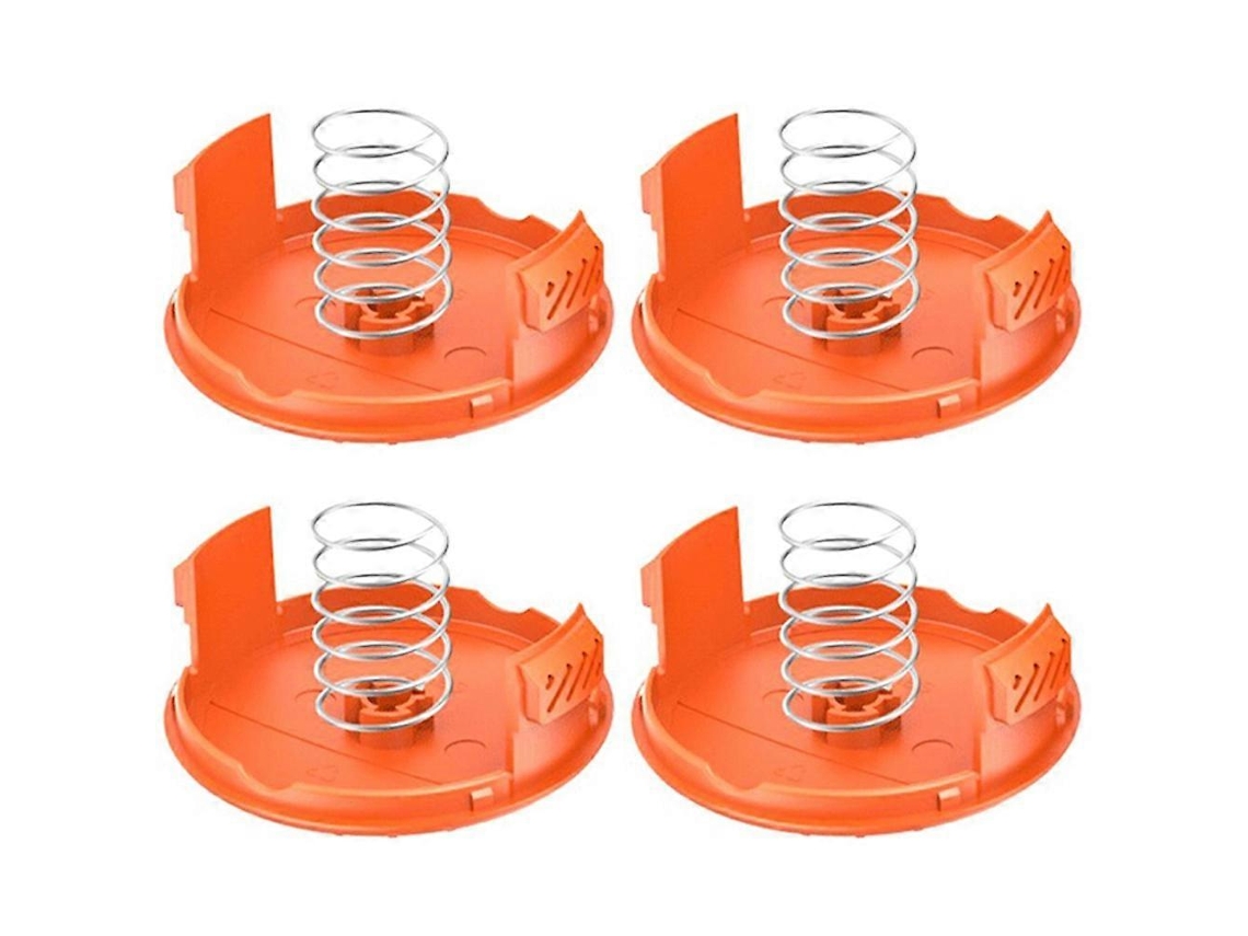 Peças Rc-100-p Para Cortador De Grama Black Decker St6600 St7000 Lste523: 4 Tampas De Carretel E 4 Molas.