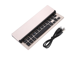 Teclado Bluetooth LAXISCREED (portátil de Triplo Dobramento, Teclas em Estrutura X, Compatível com Múltiplos Sistemas)