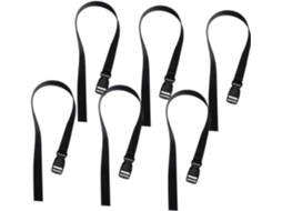 Conjunto De 10 Cintas Bagagem Ajustáveis Com Catraca E Fivela Pressão Preta Da Galpada, Práticas Malas E Mochilas