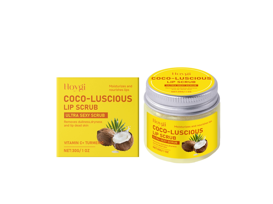 Scrub Labial De Cúrcuma Hoygi Hidrata Exfolia Clareia Suaviza Lábios