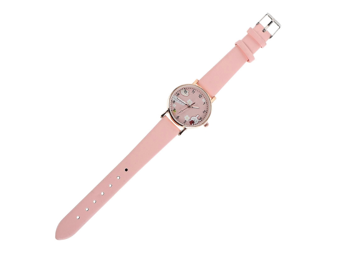 Relógio De Pulso Infantil Rosa Com Desenho Animado Fofo, Quartzo Resistente Para Meninas.