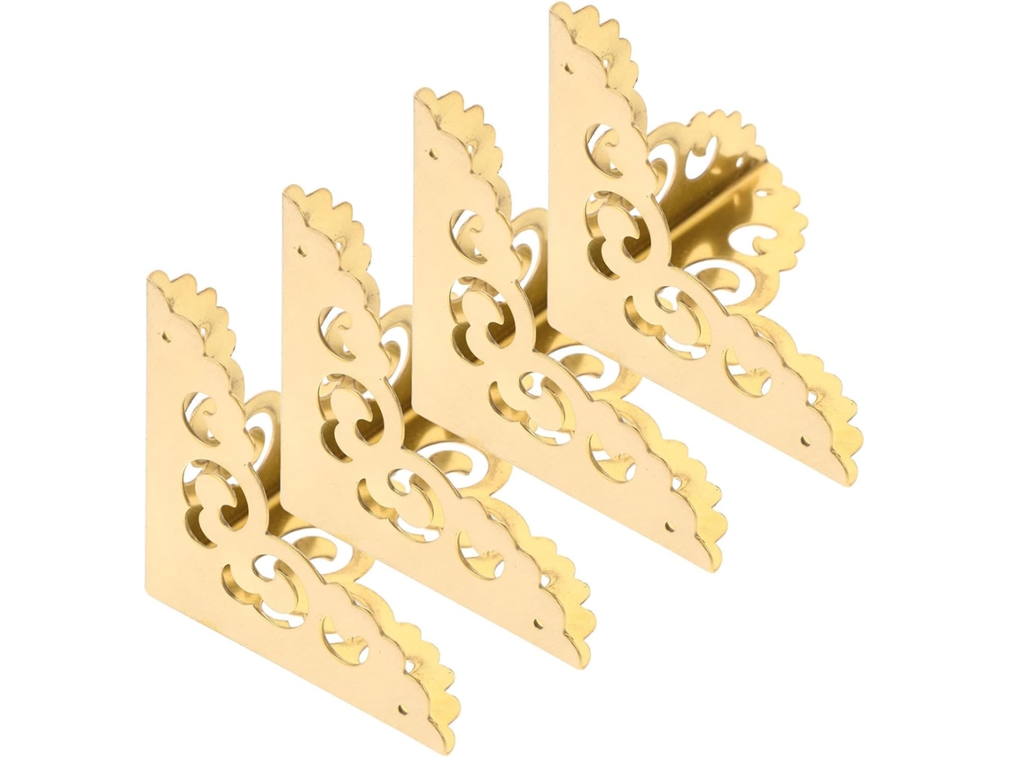 Protetores De Canto Para Móveis Angooyly Vintage Gold, 4 Peças