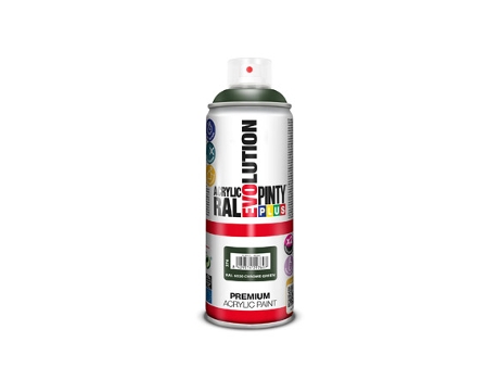 Tinta em spray Pintyplus Evolution RAL 6020 Verde-escuro 400 ml Cromado