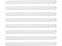 Corrediças De Gaveta Homoyoyo, 8 Peças, Em Plástico Branco Reforçado, Para Armários De Armazenamento, Com Furos De 4mm
