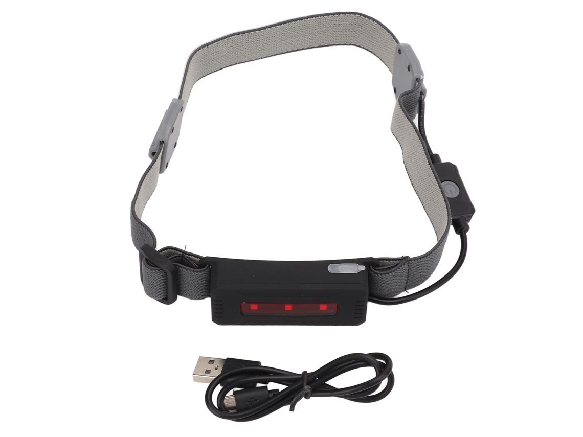 Lanterna De Cabeça Mini Recarregável Usb Cob Portátil Para Ciclismo E Corrida Ao Ar Livre