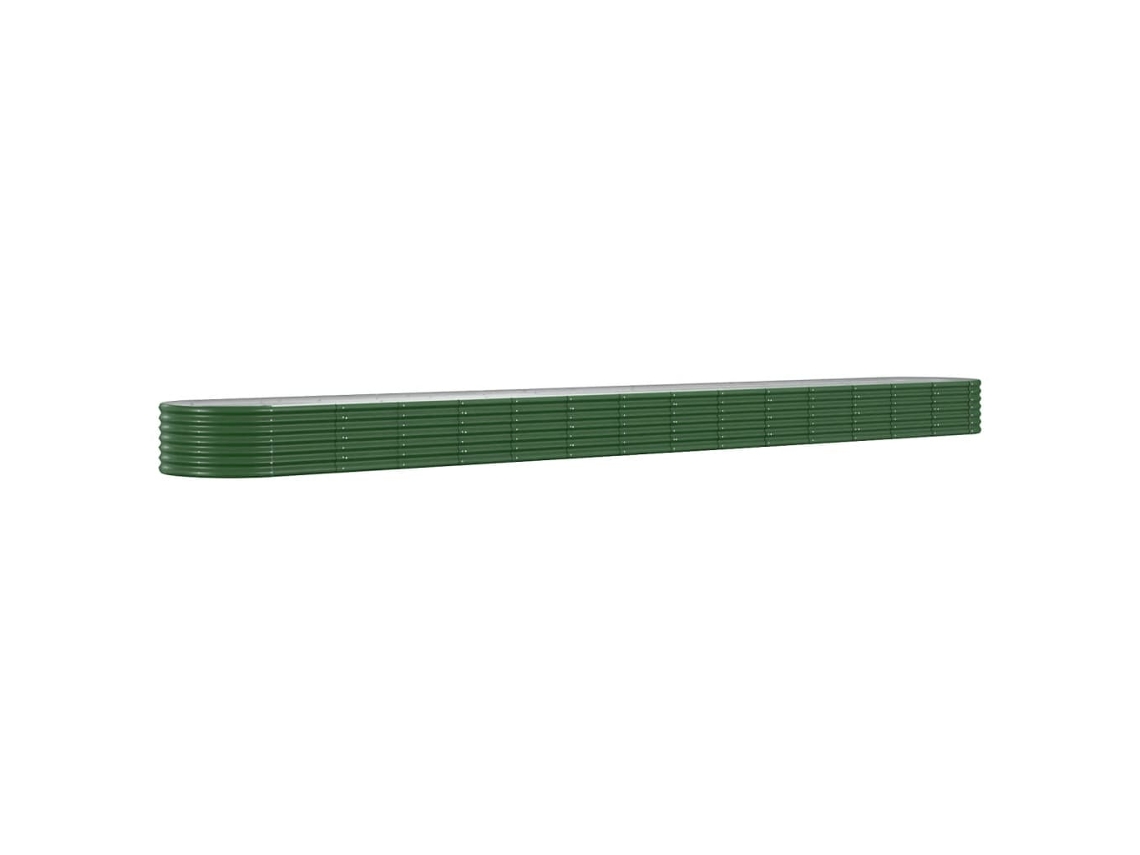 Garden Raised Bed, Garden Raised Beds Vidaxl Verde Aço (620 X 80 X 36 Cm)