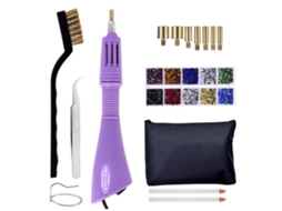Kit De Aplicador De Hot Fix Diy Máquina De Pedrarias Quentes Para Roupas, Sapatos E Jeans