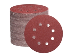 Lixa de 8 furos de 105 x 125 mm, ideal para lixar e polir com lixadeira orbital aleatória (grão 40/60/80/150/240/320/600)