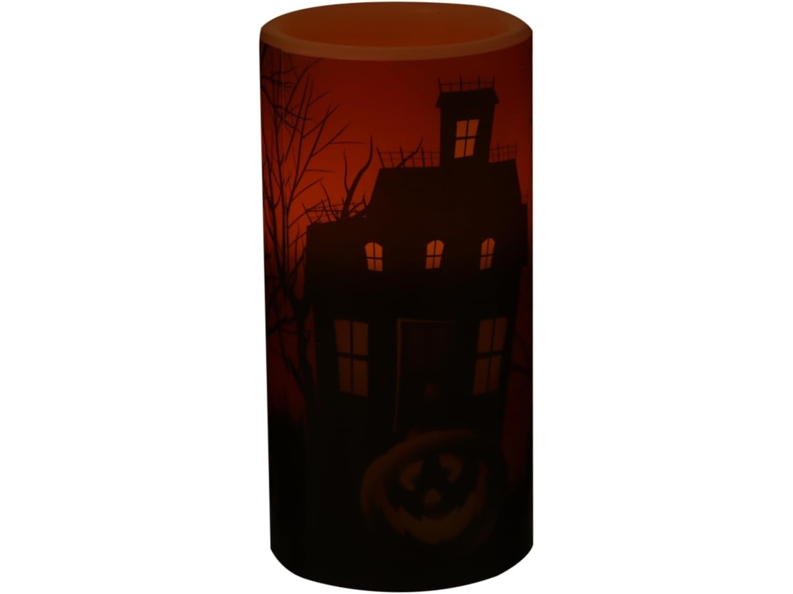 Vela Eletrônica De Led, Vela De Halloween, Luzes Piscantes, Decoração Brilhante Para Festas. Vela Eletrônica De Led, Vela De Halloween, Gokoco