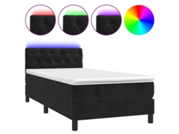 Box Spring Bed, Box Spring Beds Vidaxl Preto Veludo (80 X 200 Cm)