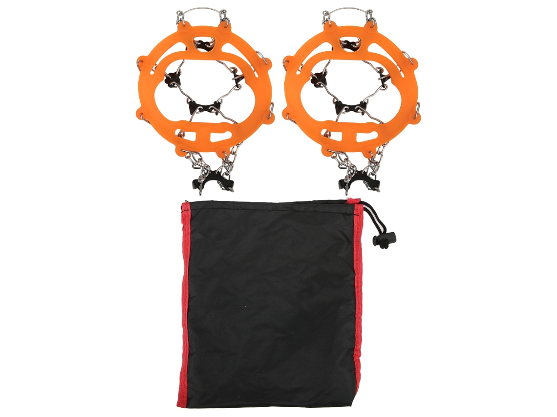 Grips Antiderrapantes para Sapatos com 8 Pontes Laranja