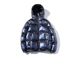 2026 chaqueta de Invierno para Hombre Con Capucha Cremallera Completa Espesorada de Algodón Blend Abrigo Caliente 4xl Azul Real