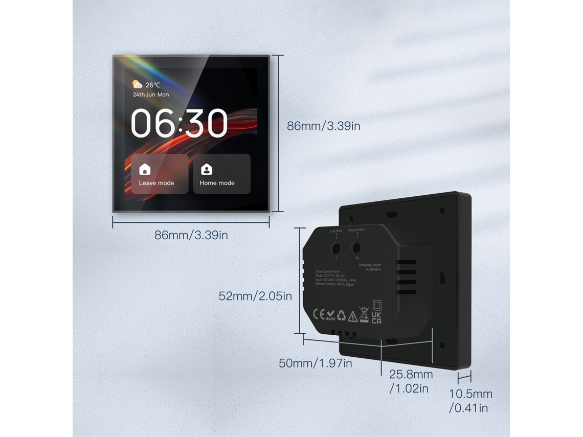 Painel Inteligente Tuya 4 Polegadas Touch Screen