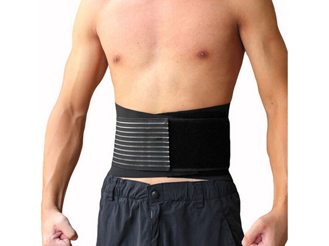 Cinta De Suor De Neoprene L/xl, Suporte Lombar Ajustável, Costas De Neoprene Slowmoose