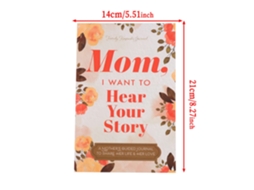 Mãe, Quero Ouvir a Sua História. Caderno Personalizado para a Mãe Compartilhar a Sua Vida. Presente de Aniversário BRILVIBERA