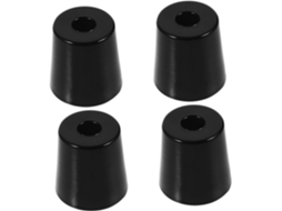 Batente Cônico Para Porta De Rampa De Reboque Em Pvc Preto, 4 Peças