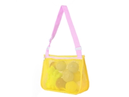 Bolsa De Armazenamento De Malha Para Brinquedos De Praia Yuysan 21x25x8cm Amarelo (aa18)