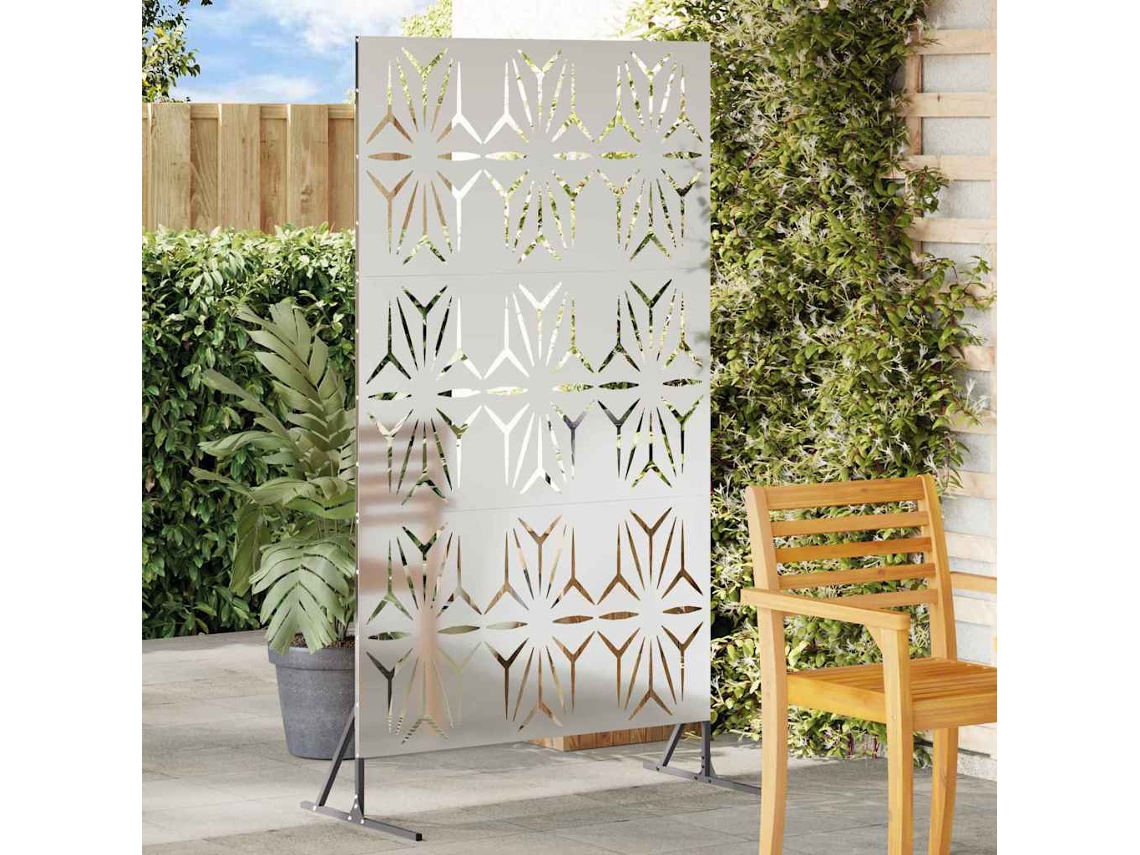 Vidaxl Protetor De Privacidade 100 X 50 X 180 Cm Aço Galvanizado