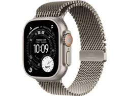 APPLE Watch Ultra 3 GPS + Cellular 49 mm Titânio Natural com Loop Milanesa Titânio Natural (Tamanho S)