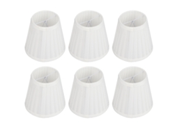 6pcs Abajur de Tecido para Lustre Parede Lâmpada E14 Decor Sala Quarto Hotel S/MARCA