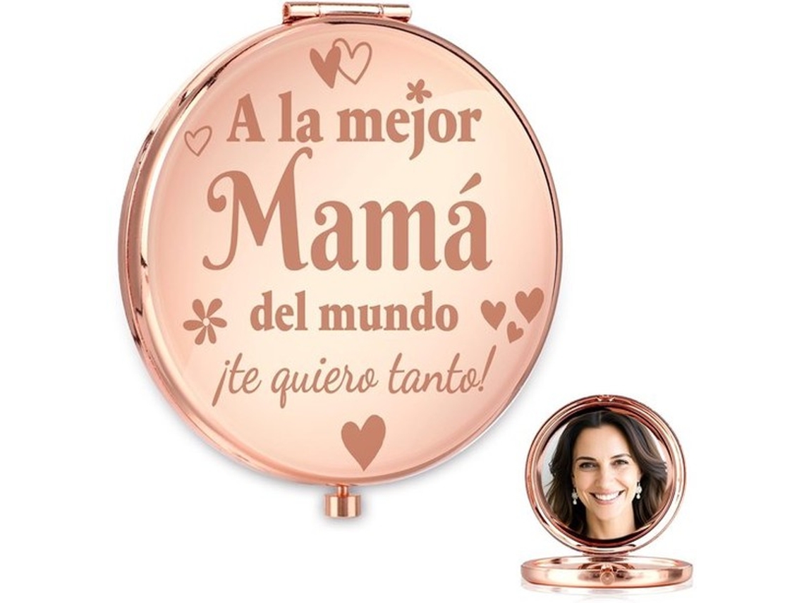 Cadeau Para Mulheres - Espelho Para Mãe - Dia Das Mães - Presente Para Mulher - Espelho Compacto E Leve