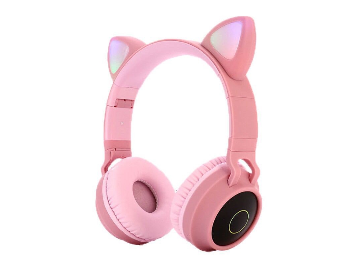 Auscultadores Bluetooth YDCY Bt-028C On Ear MicroAuriculares Rosa