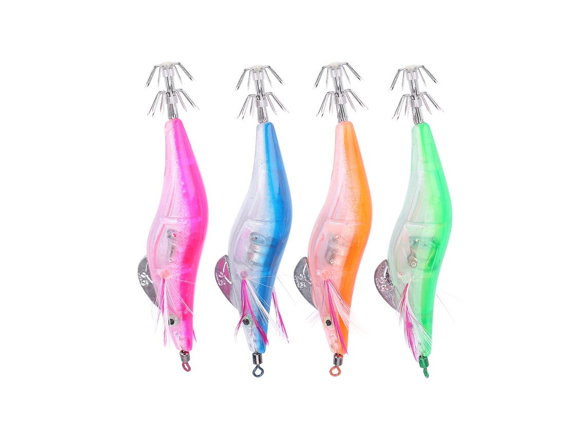 Isca Artificial Luminosa Camarão 10cm 4 Cores