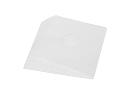 Capas para Discos de Vinil de 12 Polegadas, Papel 180gsm, Antiestáticas, Brancas, Pacote com 20 CHABERLU