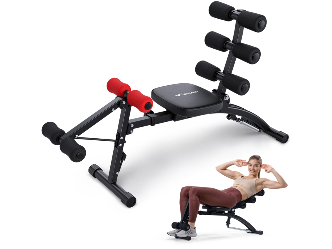 Banco De Musculação Multifuncional Ajustável Merach, Fortalecimento Abdominal Muscular, Ideal Para Fitness Em Casa, 130kg Max