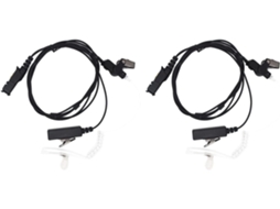 2x Fone de Ouvido Acústico com Tubo de Ar para Walkie talkie Ppt Xir P6600 P6620 SFUSHOS